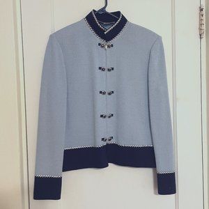 Vintage St. Johns Knit Zip Up Cardigan Size 8 - Like New Condition